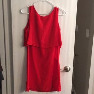 Red double layer H&M dress